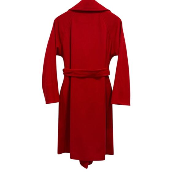 Boden Lindfield Wrap Coat In Cherry Red - Picture 8 of 10